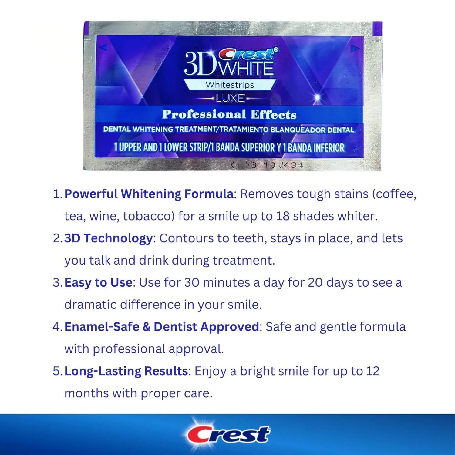 26400 crest 3d strips application