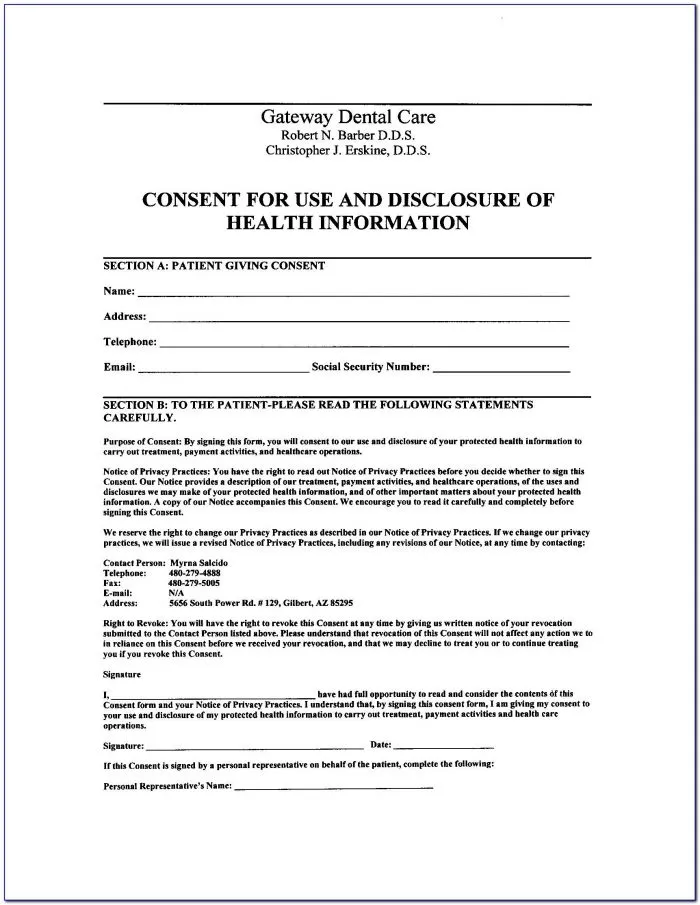 26414 dental office form